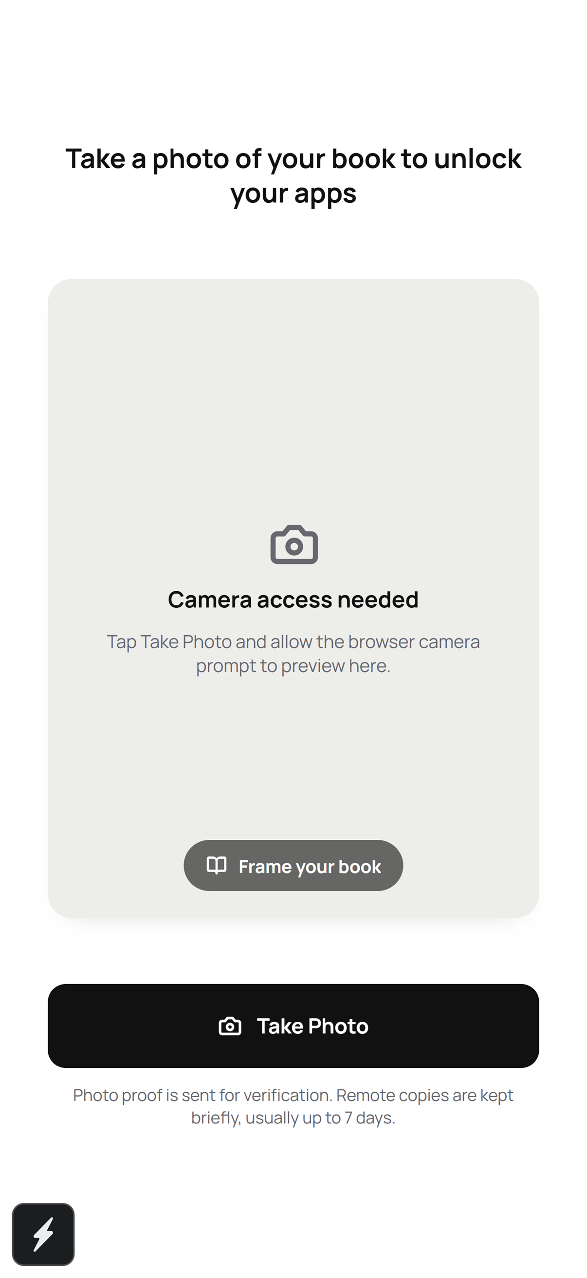 LockIn camera proof screen preview